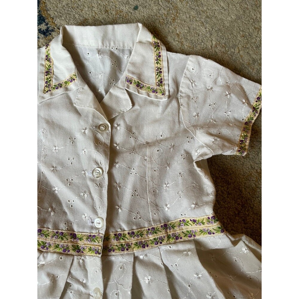 Vintage handmade eyelet dress